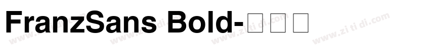 FranzSans Bold字体转换